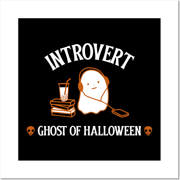 introvert ghost of halloween Wall Art by juinwonderland 41